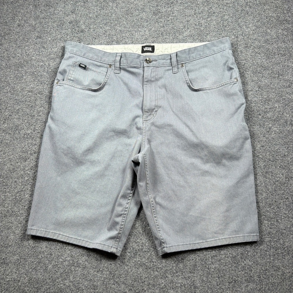 Vans Covina Shorts Mens 36 Grey 5-Pocket Twill Skater Anthony Van Engelen